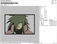 Madara Rectangle Embroidery File 4 size