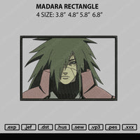 Madara Rectangle Embroidery File 4 size