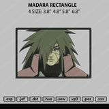 Madara Rectangle Embroidery File 4 size