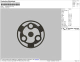 Madara Eye Embroidery File 4 size