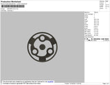 Madara Eye Embroidery File 4 size