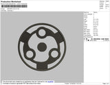 Madara Eye Embroidery File 4 size