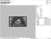 Madara Rectangle Embroidery File 4 size