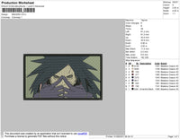 Madara Rectangle Embroidery File 4 size