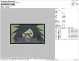 Madara Rectangle Embroidery File 4 size