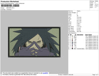 Madara Rectangle Embroidery File 4 size