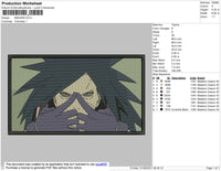 Madara Rectangle Embroidery File 4 size