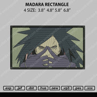 Madara Rectangle Embroidery File 4 size
