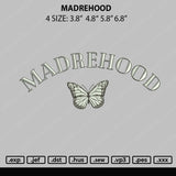 Madrehood Embroidery File 4 size