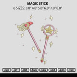 Magic Stick Embroidery File 6 sizes