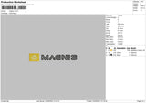 Magnis Embroidery File 6 sizes