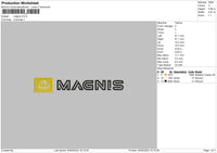Magnis Embroidery File 6 sizes