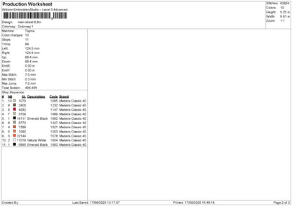Mainmickey Text Embroidery File 6 sizes