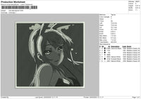 Mai Square Embroidery File 6 sizes