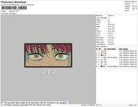Makima Embroidery File 4 size