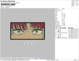 Makima Embroidery File 4 size