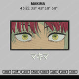 Makima Embroidery File 4 size