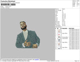 Maluma Embroidery File 4 size