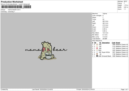 Mama B02 Embroidery File 6 sizes