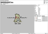 Mama 2017 Embroidery File 6 sizes