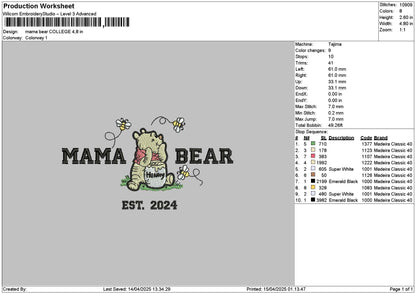 Beartext 1404a Embroidery File 6 sizes