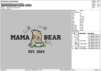 Beartext 1404a Embroidery File 6 sizes