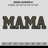 Mama Leopard 01 Embroidery File 6 sizes