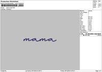 Mamatext 03 Embroidery File 6 sizes