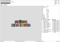 Manana Sv3 Embroidery File 6 sizes