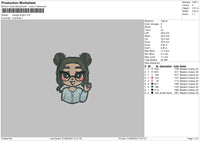 Manga Embro Embroidery File 6 sizes