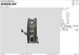 Manga V1 Embroidery File 6 sizes