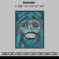 Manhwa Embroidery File 4 size