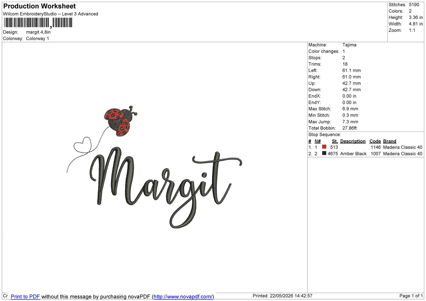 ALL NAMES Embroidery File 6 size