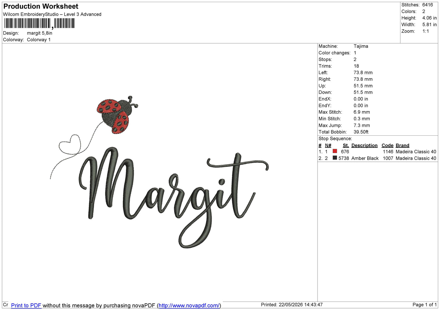 ALL NAMES Embroidery File 6 size