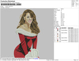 Mariah Carey Embroidery File 4 size