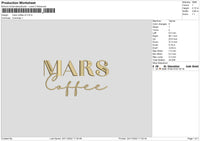 Marscoffee V2 Embroidery File 6 sizes