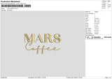 Marscoffee V2 Embroidery File 6 sizes