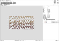 Mars Coffee V3 Embroidery File 6 sizes