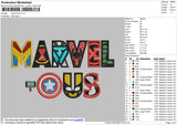 Marvel Embroidery File 4 size