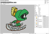 Marvin Looney Tunes Embroidery File 4 size