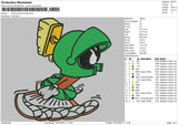 Marvin Looney Tunes Embroidery File 4 size