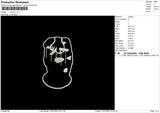 Mask V1 Embroidery File 5 size