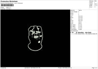 Mask V1 Embroidery File 5 size