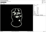 Mask V1 Embroidery File 5 size