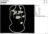 Mask V1 Embroidery File 5 size