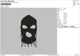 Mask V2 Embroidery File 5 size
