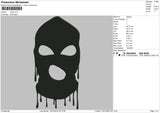 Mask V2 Embroidery File 5 size