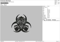 Mask V3 Embroidery File 5 size