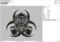 Mask V3 Embroidery File 5 size