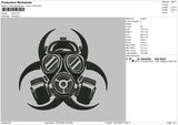 Mask V3 Embroidery File 5 size